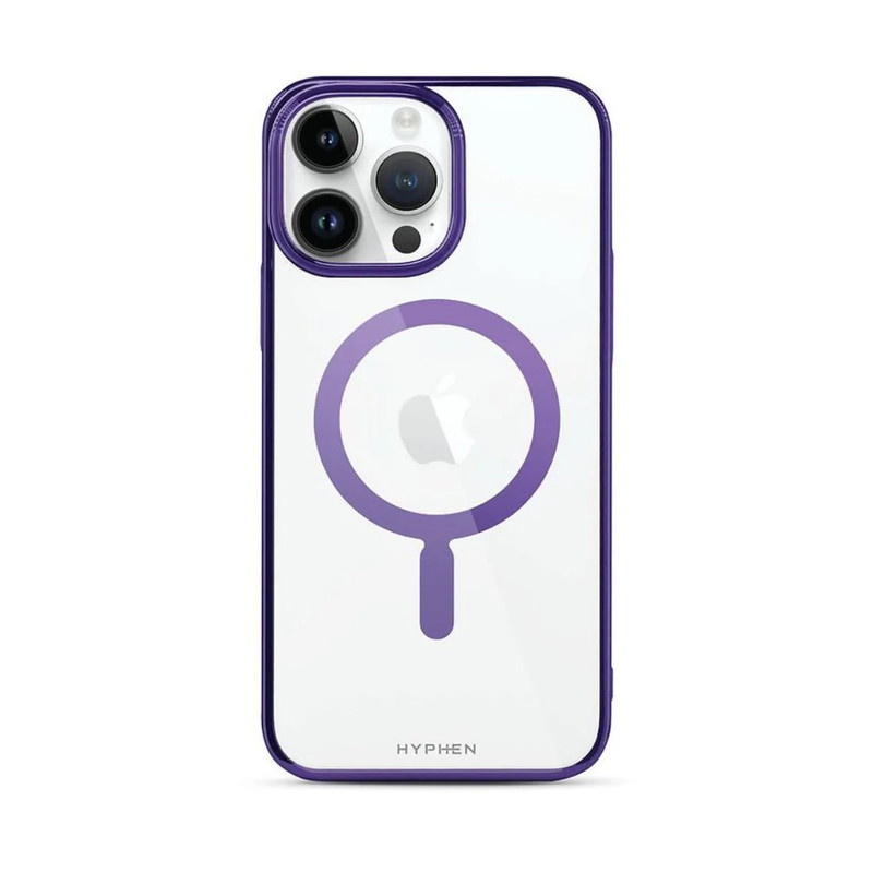 Hyphen MagSafe Frame Case for iPhone 14 Pro - Purple - حامي هاتف